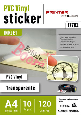 Pvc Vinyl Sticker Transparente